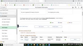 How to register for classes