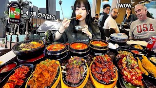 A restaurant that Koreans definitely visit in LA?! BCD Tofu House eating show