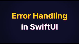 Error Handling in SwiftUI Tutorial | Complete Guide in Bangla