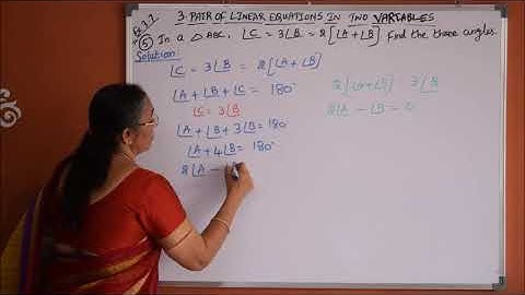 Class 10 - Pair of Linear Equations in two variables (Chapter 3) Exercise 3.7 Optional  (Part 52)