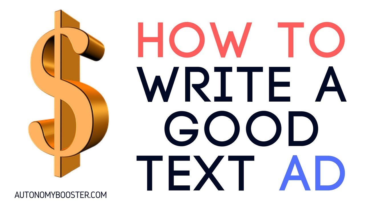 how to write a good text ad