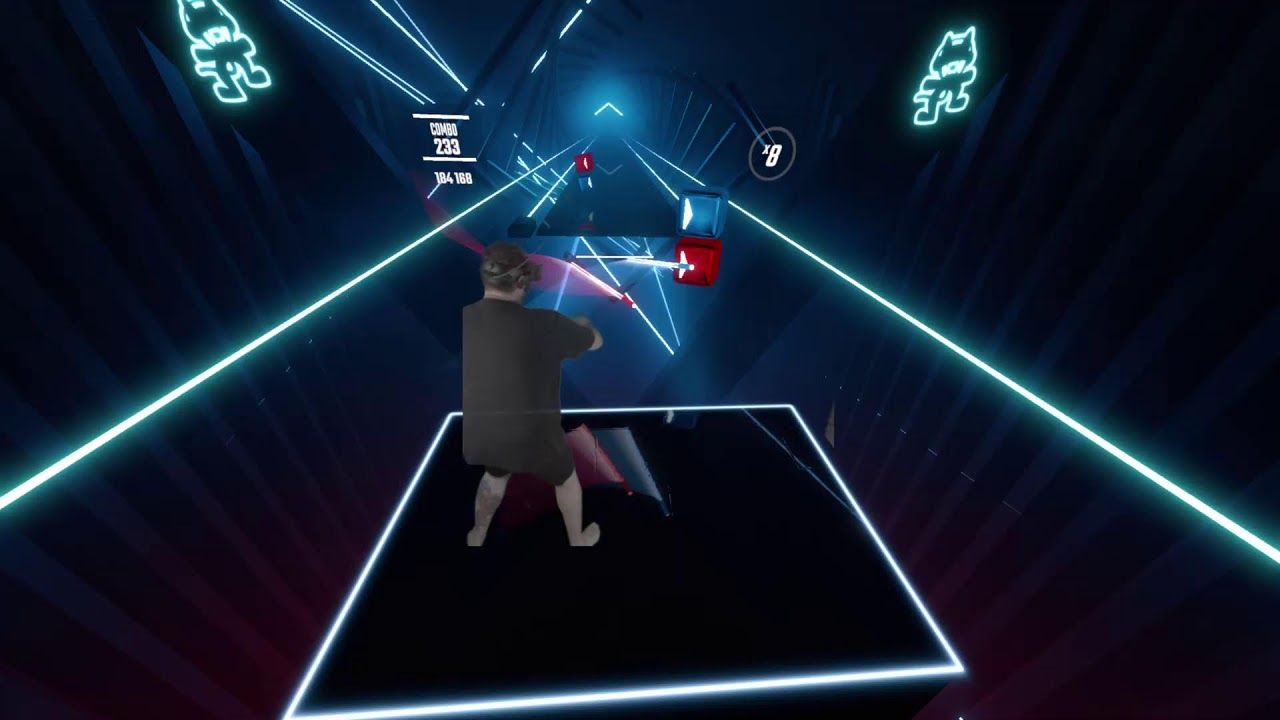 BEAT SABER MIXED REALITY TEST