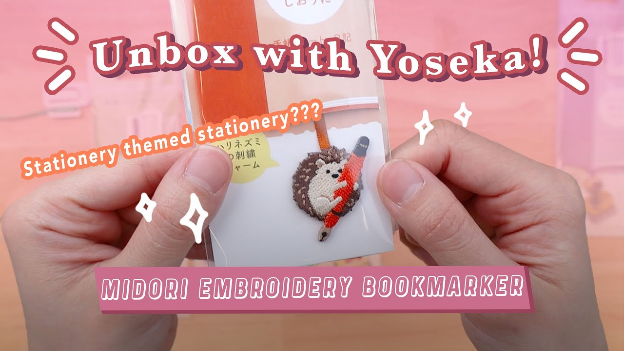 Unbox with Yoseka: Midori Embroidery Bookmarker