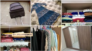 تنظيم و ترتيب خزانة عروس جديدة👗🩱👜👠افضل طريقة لتنظيم خزانتك🌹خبيت ملابس الشتاء💦الشكل الجديد لخزانتي