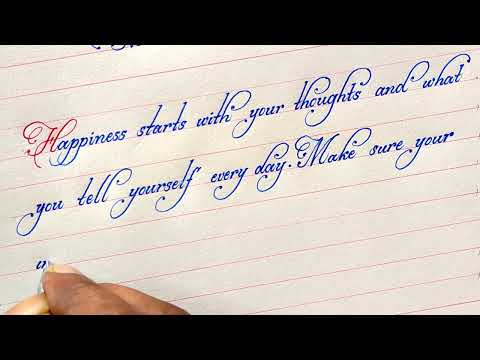 Very neat and beautiful modern handwriting | the best neat handwriting #handwriting #calligraphy