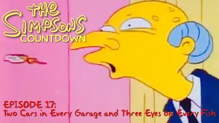 Simpsons Countdown # 17: Two Cars in Every Garage, Three Eyes on Every Fish; Politics in the Podcast