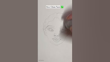 How I Draw A Face ✅✨