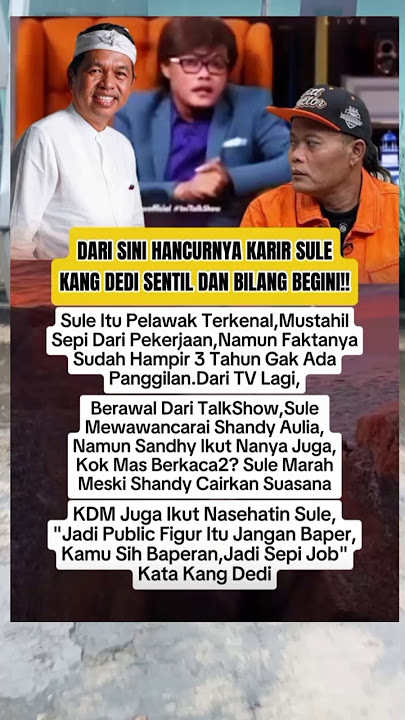 dari sini hancurnya karir sule#kdm #sule #fyptiktok #trending