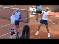 Nadal was greeted in rome like a true king hard intense practice  rome 2024