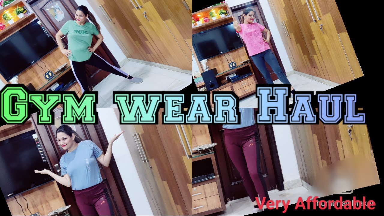 Gym wear Haul workout wear Active Wear under 400.... Ajio Gym haul