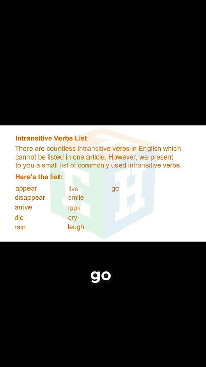 Common Intransitive Verbs You Should Know! | Speak English Naturally