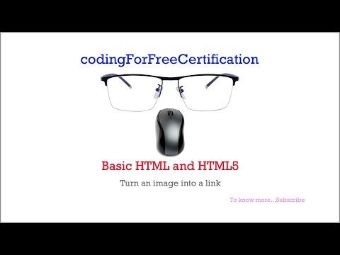 Basic HTML and HTML5 | Turn an Image into a Link | freecodecamp | 14 of 28