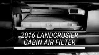 200 Series Land Cruiser Cabin Air Filter Replacement