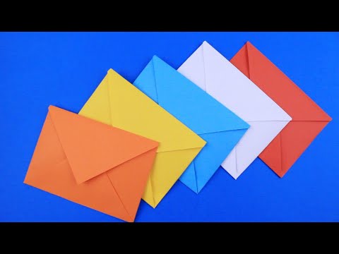 Как сделать конверт из бумаги. Оригами конверт