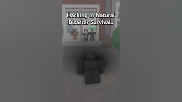 Natural Disaster Survival hacking.. #roblox #hacker #c00lkidd #shorts