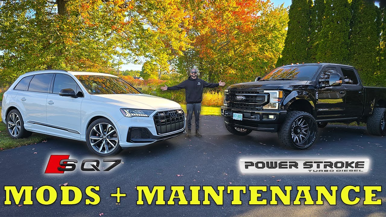 MODS + MAINTENANCE On My Wife's 500HP SQ7 And My  F350 6.7L Powerstroke Diesel!!