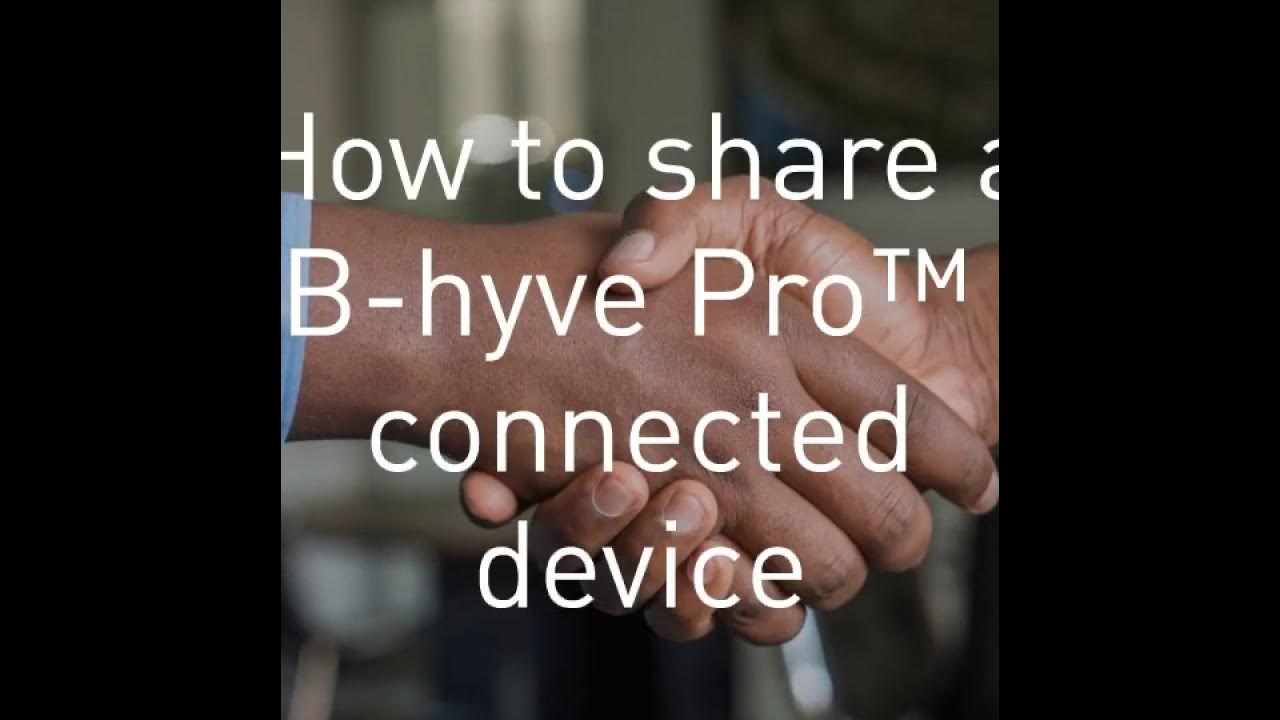 Share a Bhyve Pro Device YouTube
