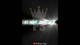 Tere Ko Kya Lagta Tha Nahi Lotenge Status boys Attitude Whatsapp  Status