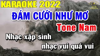 Đám Cưới Như Mơ Karaoke Tone Nam Nhạc Sống | Trọng Hiếu