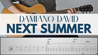 DAMIANO DAVID – Next Summer | Guitar Cover Tutorial + FREE TAB (PDF)