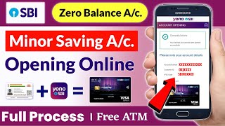 SBI Minor Account Opening Online 2025 | SBI Minor Account Open Online | Minor Account Opening