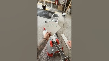 How To Curve Cut Tiles On A Manual Tile Cutter #howto #diy #pov #shorts