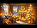 Cozy Cabin Christmas Ambience🎄Christmas Instrumental Relaxing Music Piano 🎅Christmas Music