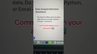 Data analyst interview question