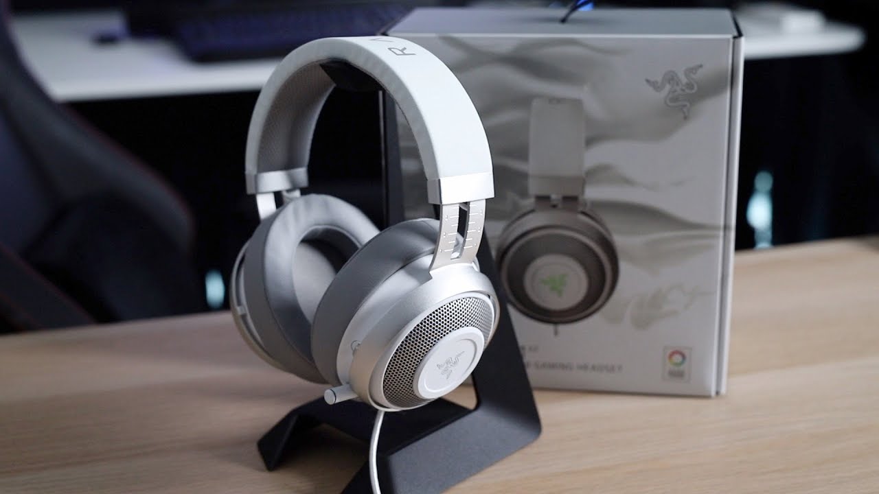 Razer Kraken 7.1 V2 Mercury White Edition - My most Gorgeous Headphones -  YouTube