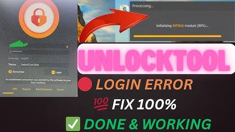 UnlockTool Error Fix 🔥 |An Established Connection Aborted by Host Machine" SOLVED✅