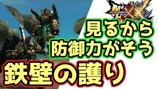 【MHXX実況】鉄壁の守り！最高に防御力の高い見た目装備【モンハンダブルクロス】