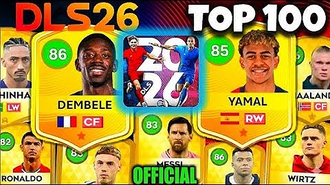 TOP 100 BESTE SPELERS in DLS 26 – OFFICIËLE BEOORDELINGSUPDATE | Dream League Soccer 2026