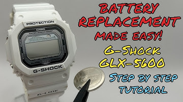 Replacing G Shock GLX-5600 Battery MADE EASY! Step By Step Tutorial (3151 Module)