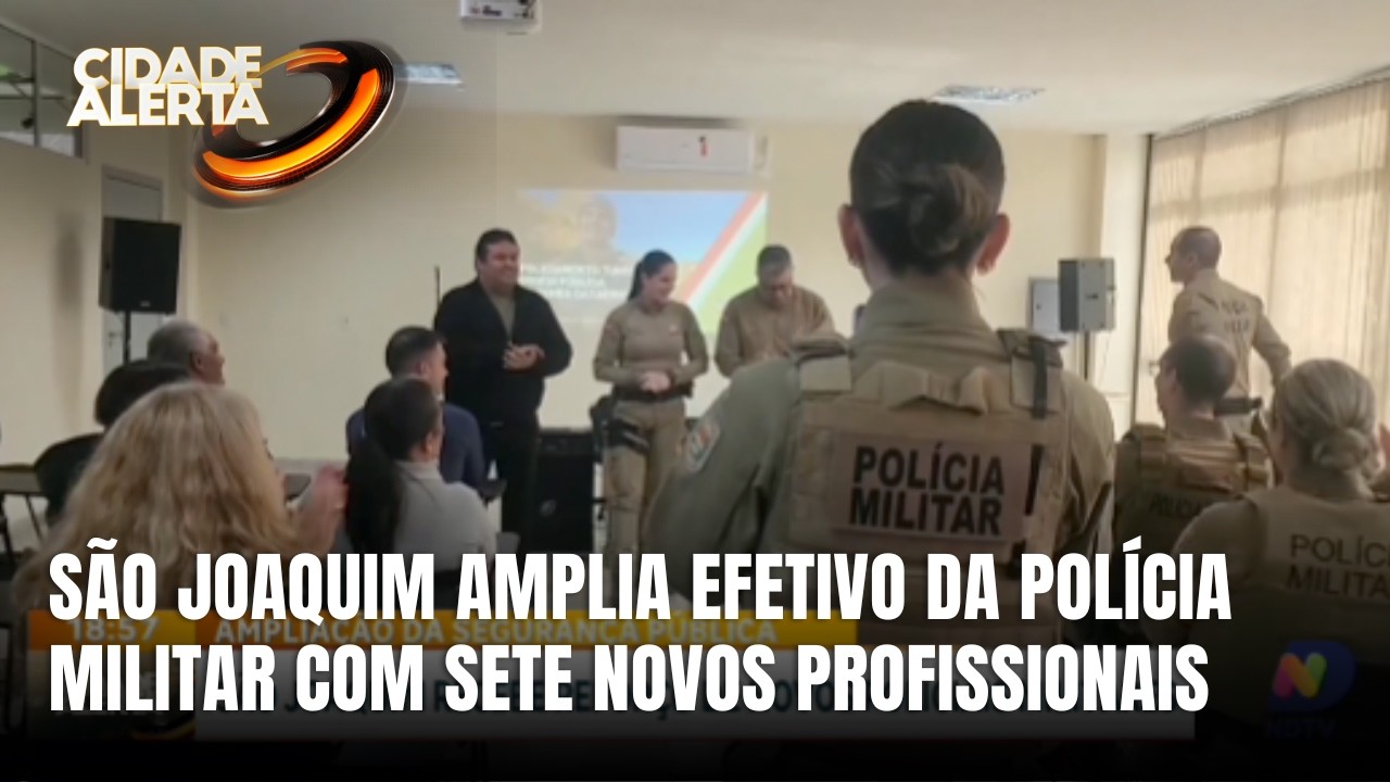 São Joaquim recebe sete novos policiais militares para reforçar a segurança