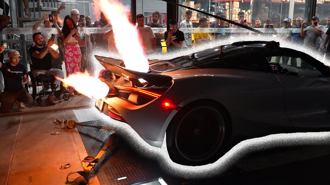 This MCLAREN Spits HUGE Flames !!