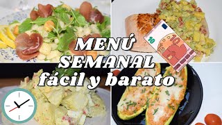 MENÚ SEMANAL Fácil, Rápido y ECONÓMICO 😋 Comidas de VERANO para dejar listas con antelación