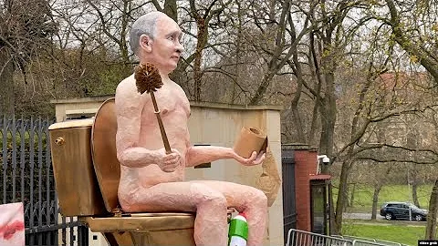 The Russian Bare: Protesters Erect Naked Putin Sculpture To Protest Spike In Ukraine Fighting