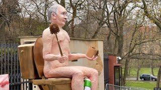 The Russian Bare: Protesters Erect Naked Putin Sculpture To Protest Spike In Ukraine Fighting