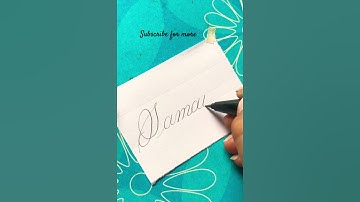 Samaira❤️, writing name for WhatsApp status..#calligraphy #shorts
