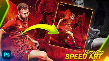 Create Professional Sports Poster Design in photoshop | Speed art | Graphics_D design | AS ROMA