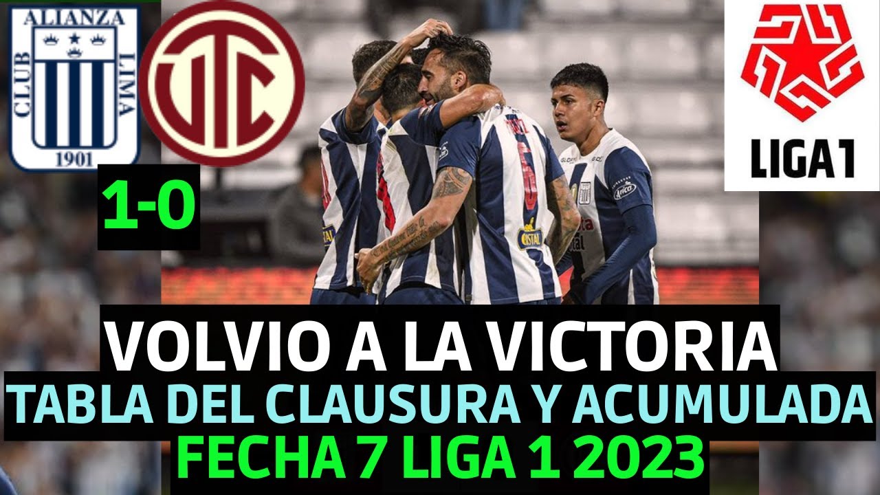 TABLA DE POSICIONES LIGA 1 2023 CLAUSURA FECHA 7 Y TABLA ACUMULADA ...