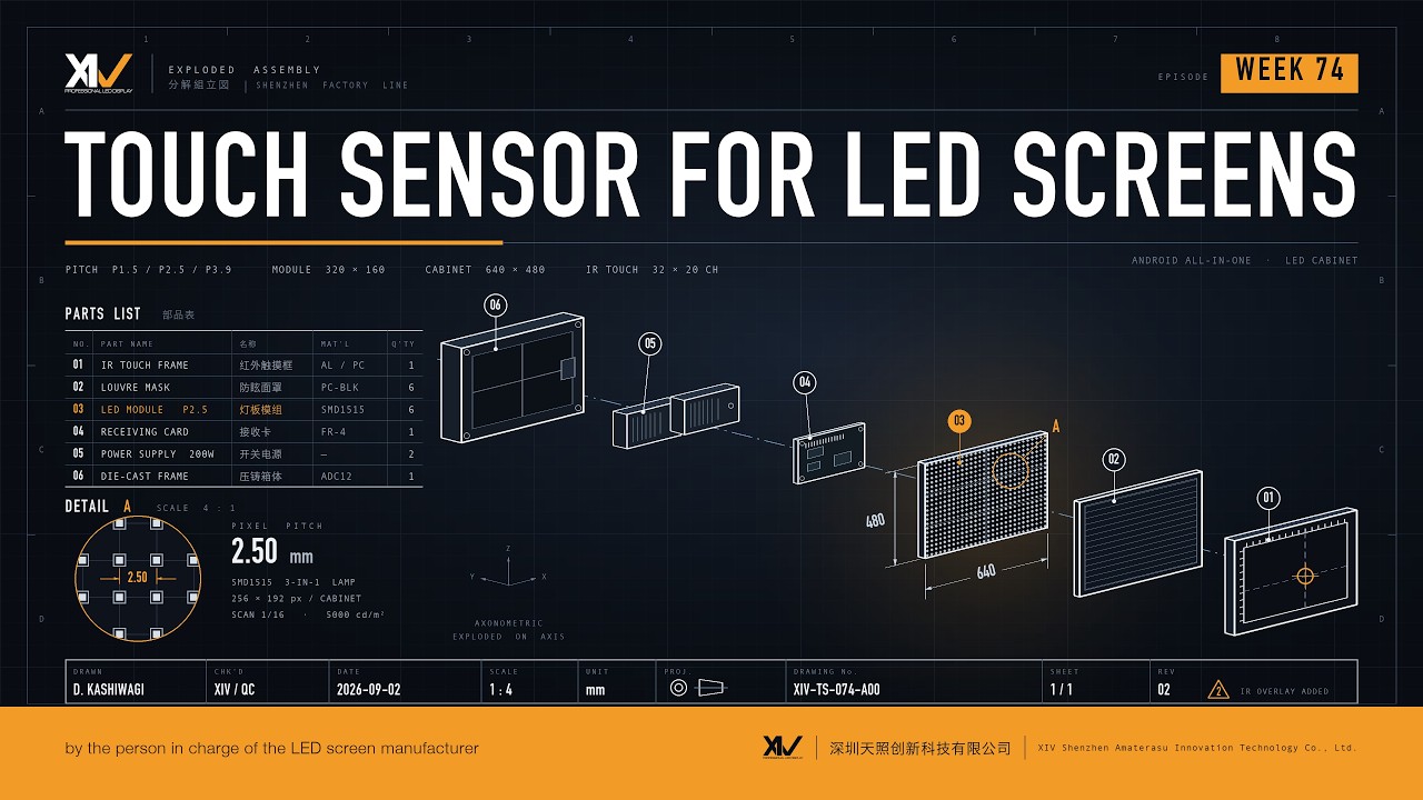 【 #ledビジョンメーカー 担当者が紹介する】TOUCH SENSOR FOR LEDSCREENS