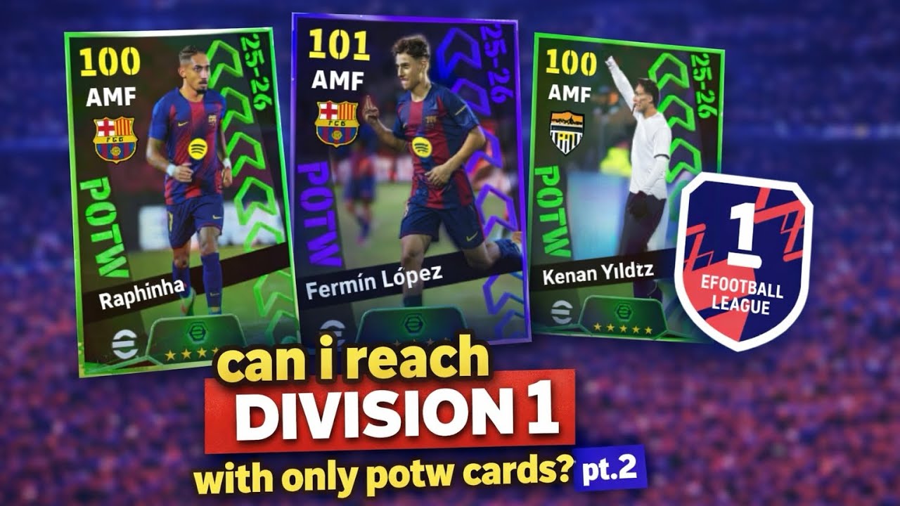 Road To Division 1 With Only POTW | eFootball Mobile 2026