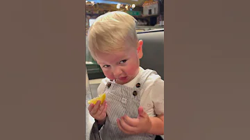 Toddler Tries A Lemon ViralHog 