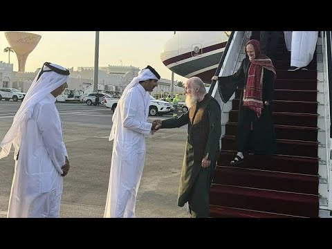 British couple released by the Taliban after months in jail touch down in Doha