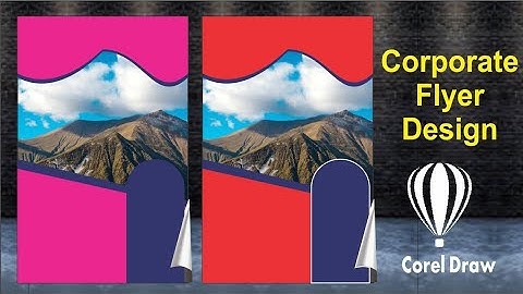 How to Create Corporate Flyer Design Template Using Coreldraw 2024 Icon Graphics