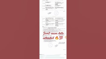 #semester 2 exam date sheet extended 🔥#viral shorts 💯#