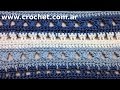 PUNTO Fantasía en tejido #crochet o ganchillo (N° 17) tutorial paso a paso. Moda a Crochet