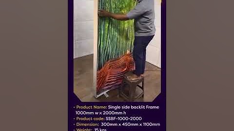 Installation video of a single side portable SEG lightbox by Signext Display Systems