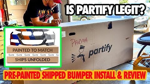 Is Partify Legit? Pre-Painted Bumper Install & Honest Review!